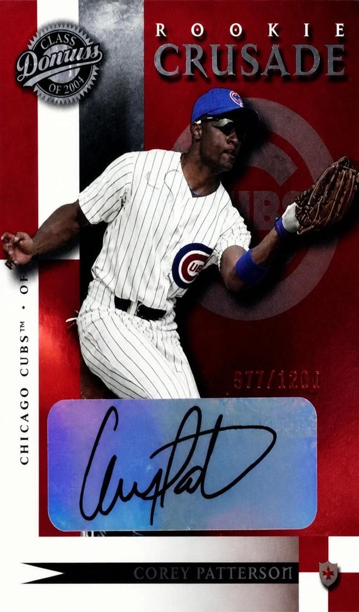 Corey Patterson 2001 panini Donruss Class of 2001