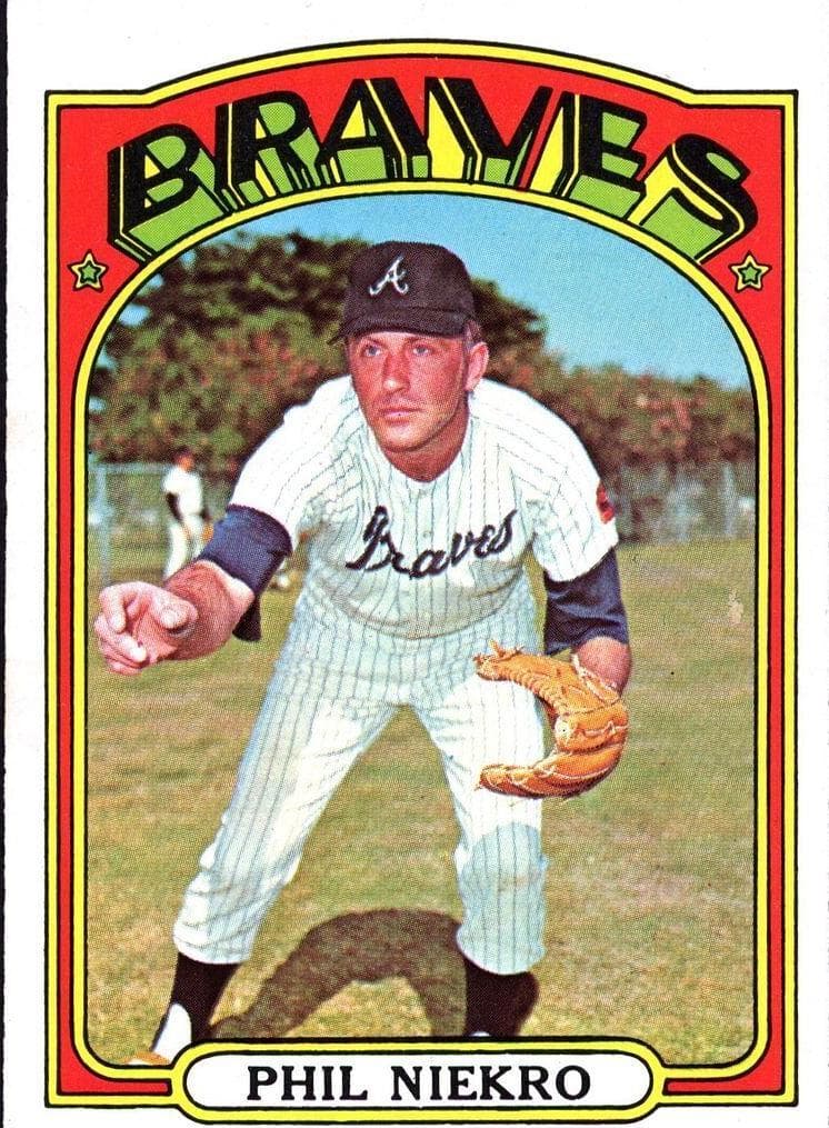 Phil Niekro 1972 topps Topps