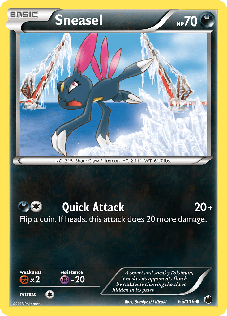 Sneasel 2013 Pokemon Plasma Freeze