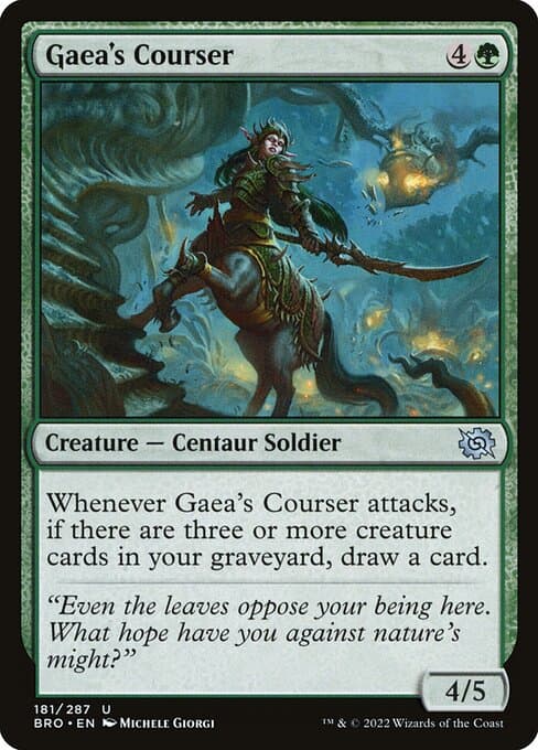 Gaea's Courser 2022 Magic: The Gathering Brother's War