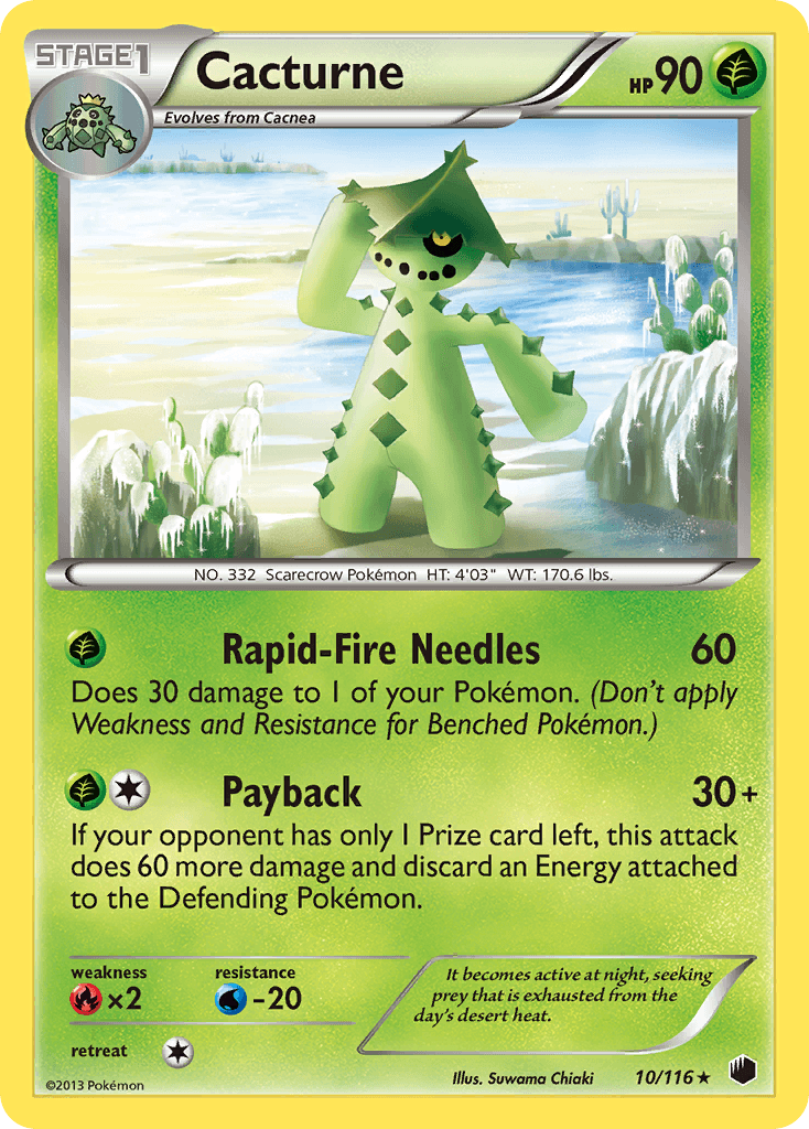 Cacturne 2013 Pokemon Plasma Freeze