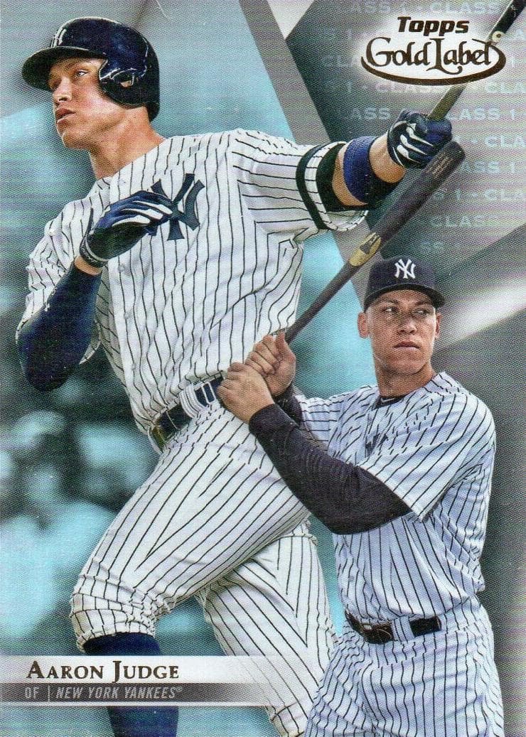 Aaron Judge 2018 topps Topps Gold Label