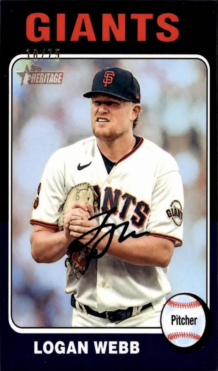 Logan Webb 2024 topps Topps Heritage