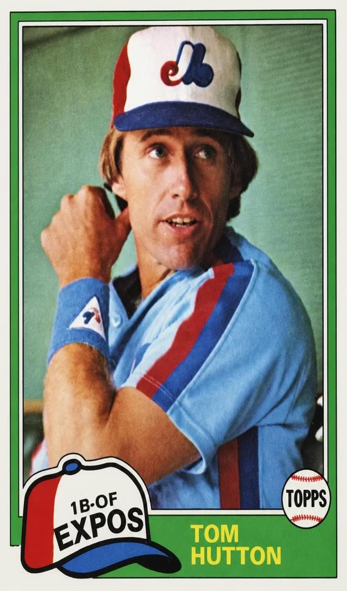 Tom Hutton 1981 topps Topps