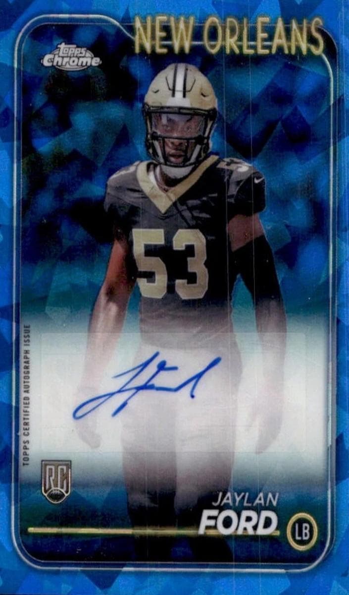Jaylan Ford 2024 topps Topps Chrome Sapphire Edition