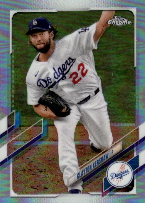 Clayton Kershaw 2021 topps Topps Chrome