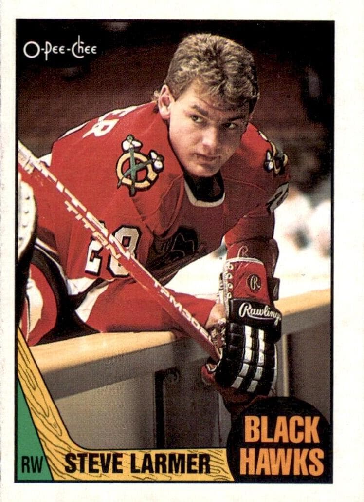 Steve Larmer 1987 topps O-Pee-Chee