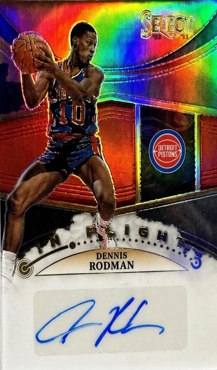 Dennis Rodman 2022 Panini Select auto card