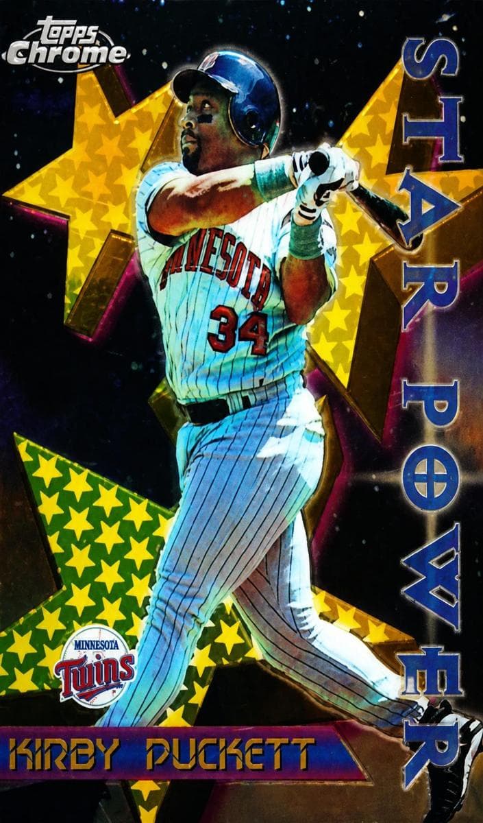 Kirby Puckett 1996 topps Topps Chrome