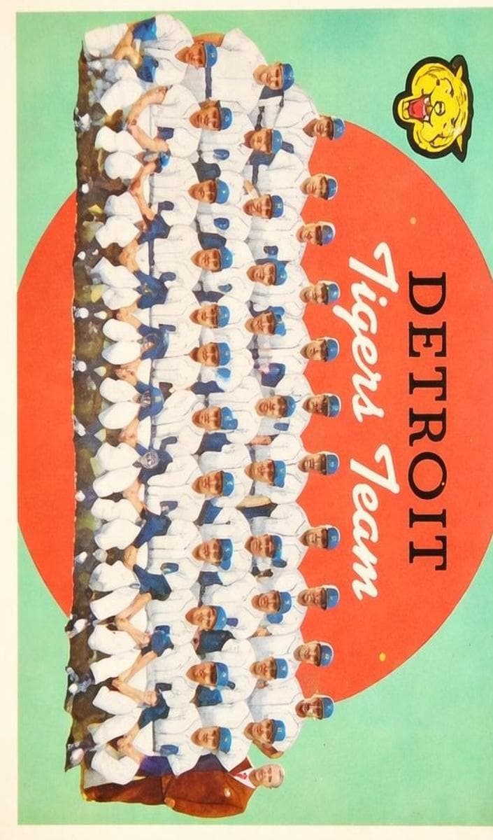 Tigers Team Card / Fifth Series Checklist: 353-429 #329
