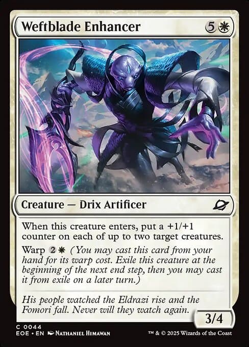 Weftblade Enhancer 2025 Magic: The Gathering Edge of Eternities