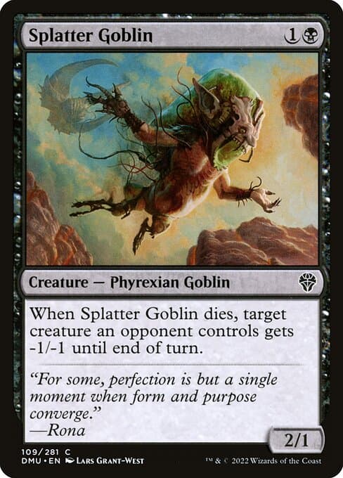 Splatter Goblin 2022 Magic: The Gathering Dominaria United
