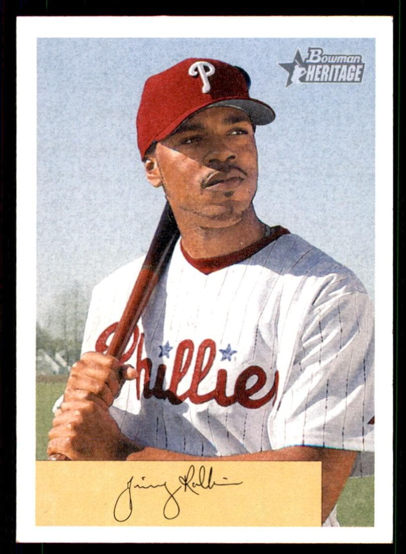 Jimmy Rollins 2002 bowman Bowman Heritage
