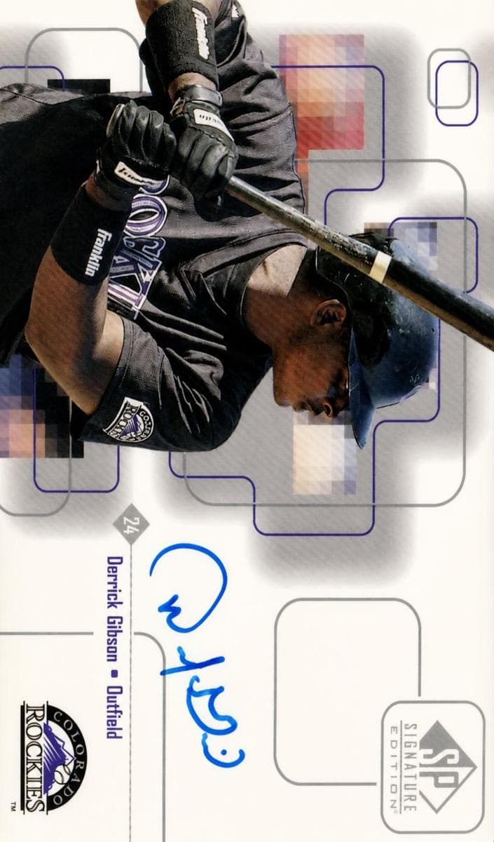 Derrick Gibson 1999 unknown SP Signature Edition