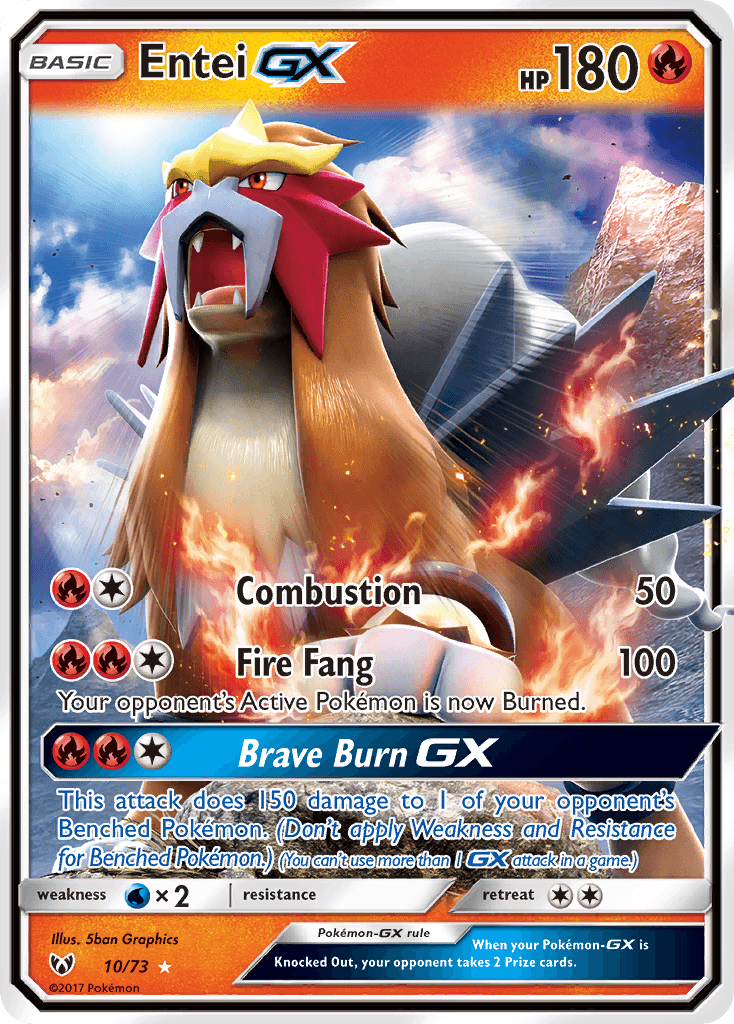 Entei GX 2017 Pokemon
