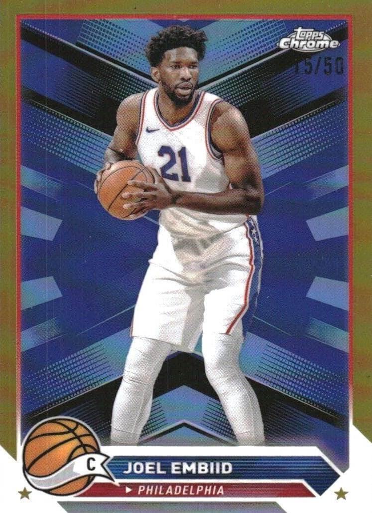 Joel Embiid 2023 topps Topps Chrome