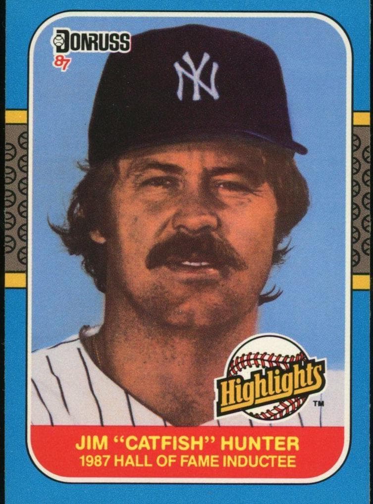 Jim "Catfish" Hunter 1987 panini