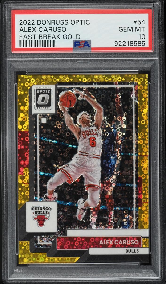 Alex Caruso 2022 panini Donruss Optic