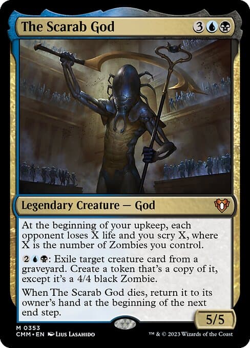 The Scarab God 2023 Magic: The Gathering Commander Masters