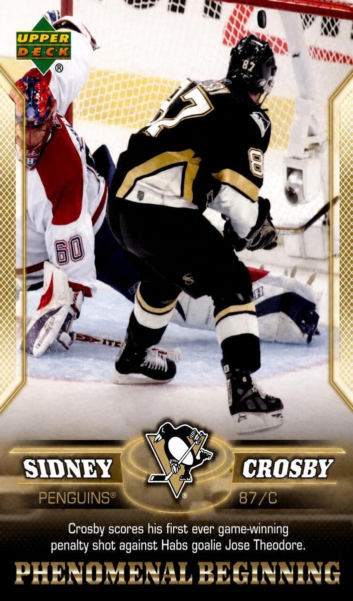 Sidney Crosby 2005 upper-deck Phenomenal Beginning Sidney Crosby