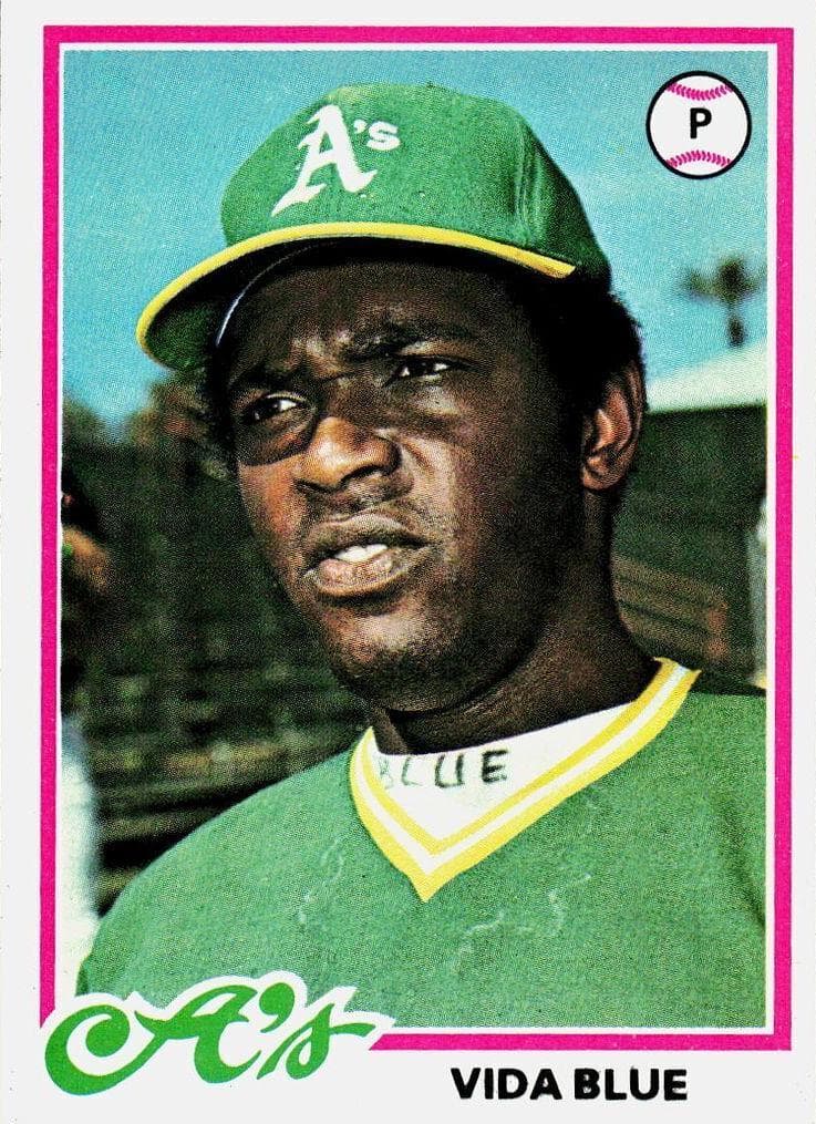 Vida Blue 1978 topps Topps