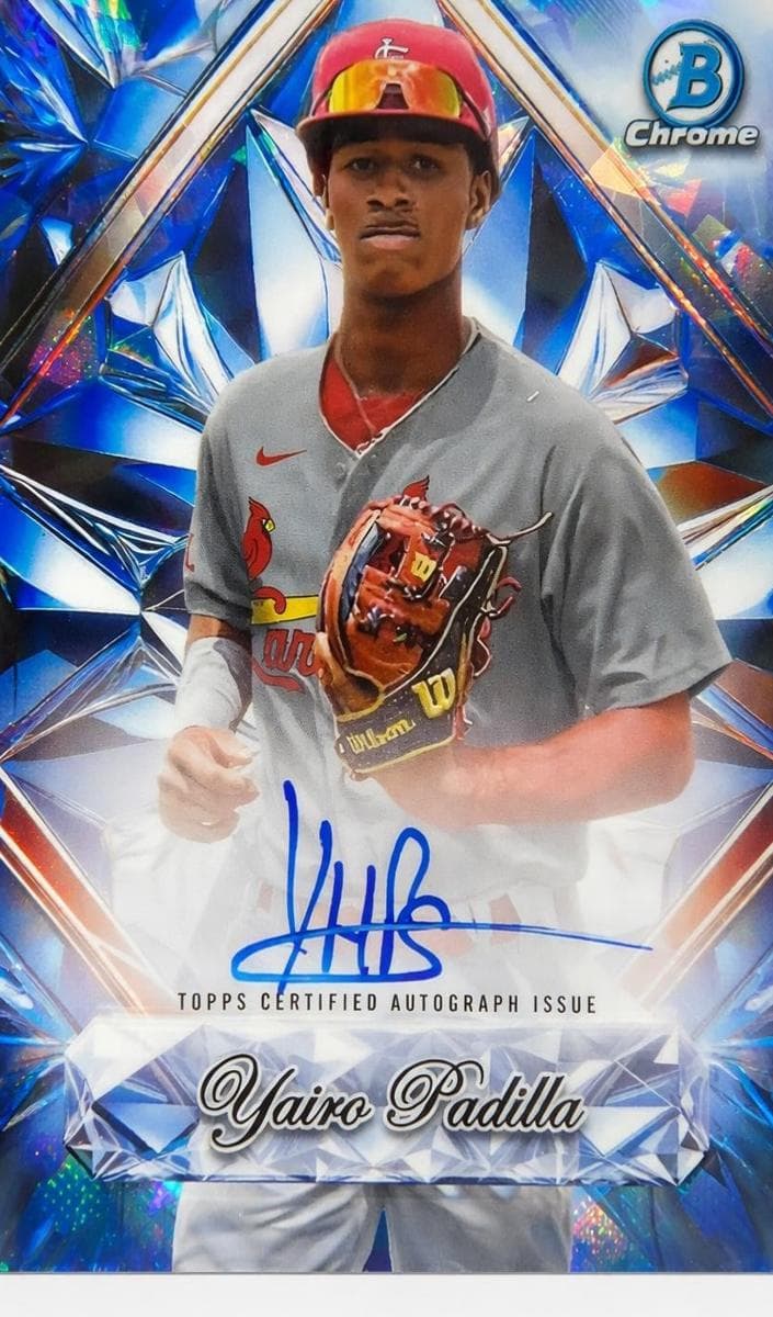 Yairo Padilla 2025 bowman Bowman Chrome Sapphire Edition
