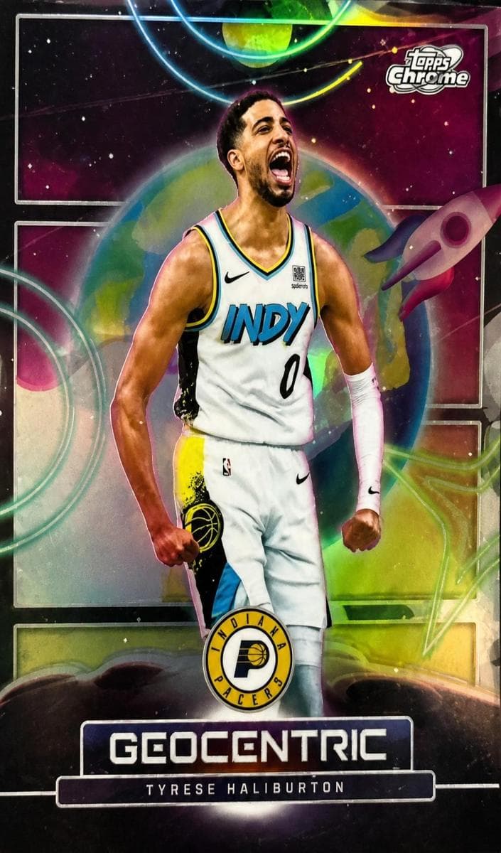 Tyrese Haliburton 2025 topps Topps Cosmic Chrome