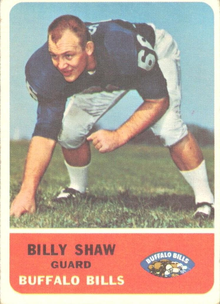 Billy Shaw 1962 fleer Fleer