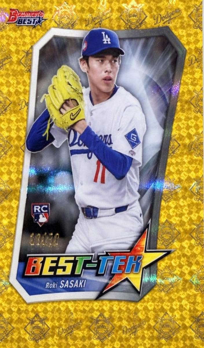 Roki Sasaki 2025 bowman Bowman Best
