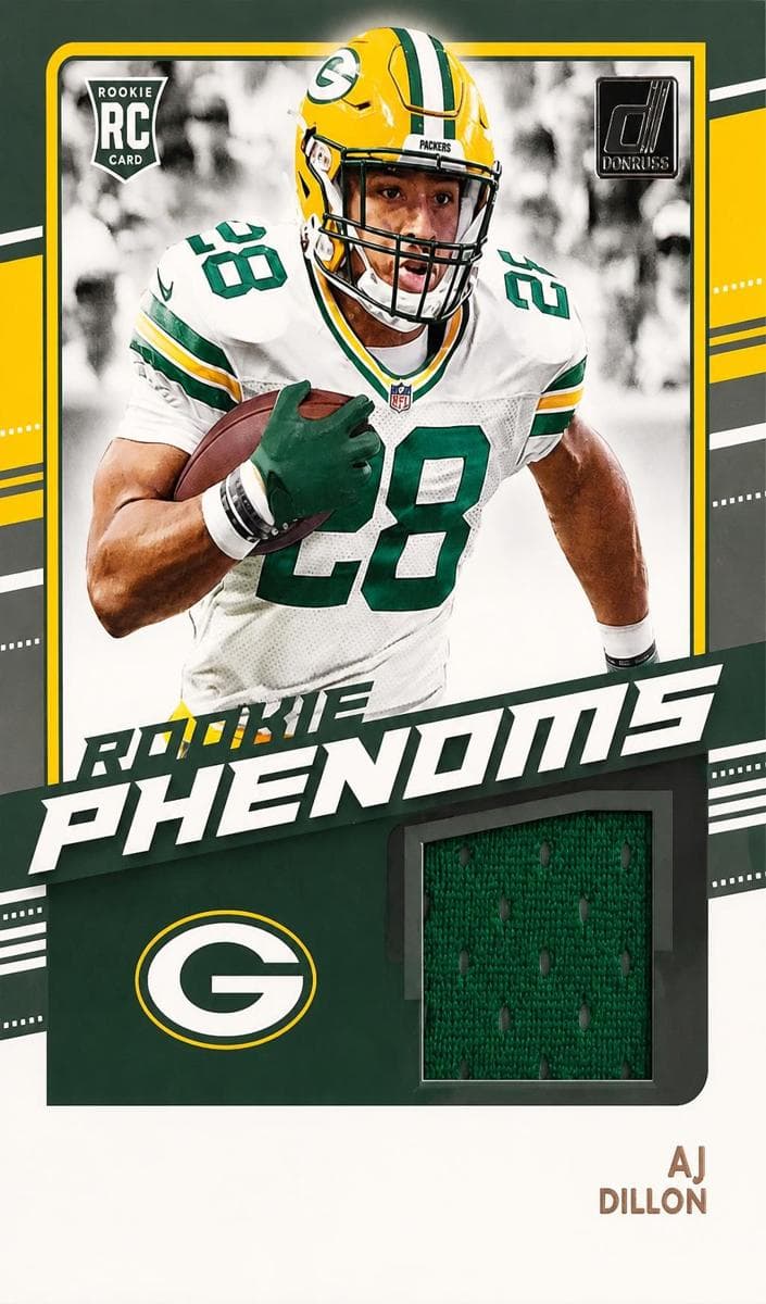 AJ Dillon 2020 panini Donruss