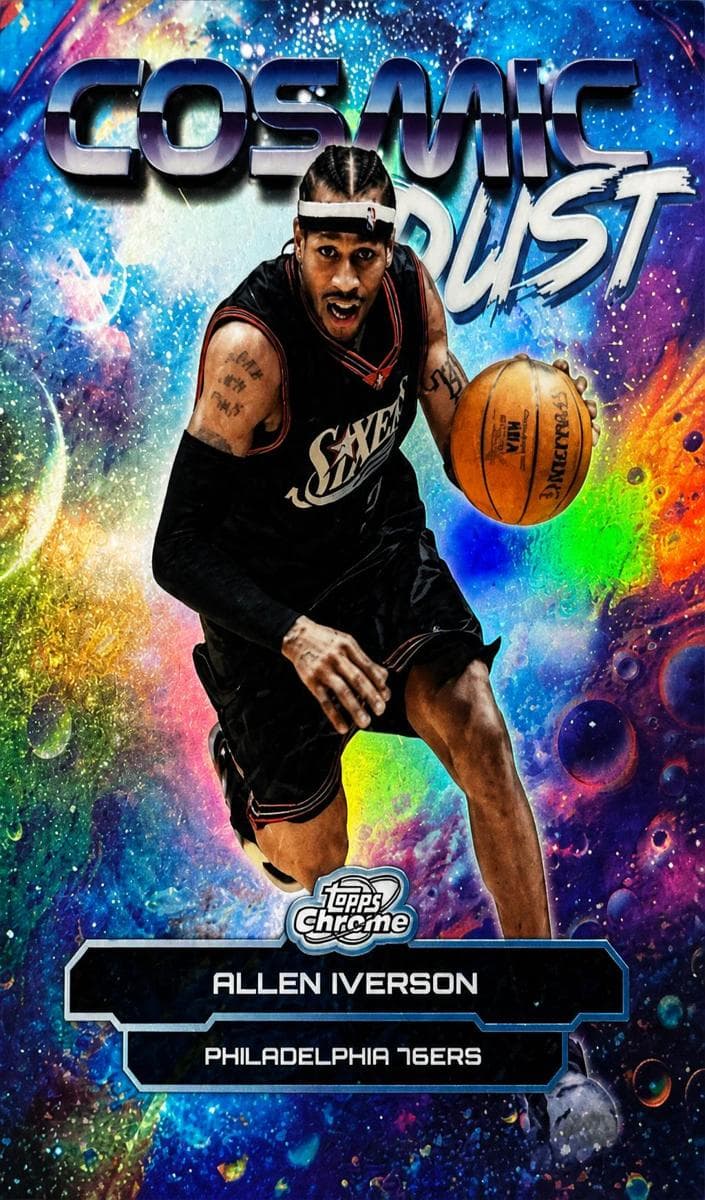 Allen Iverson 2025 topps Topps Cosmic Chrome