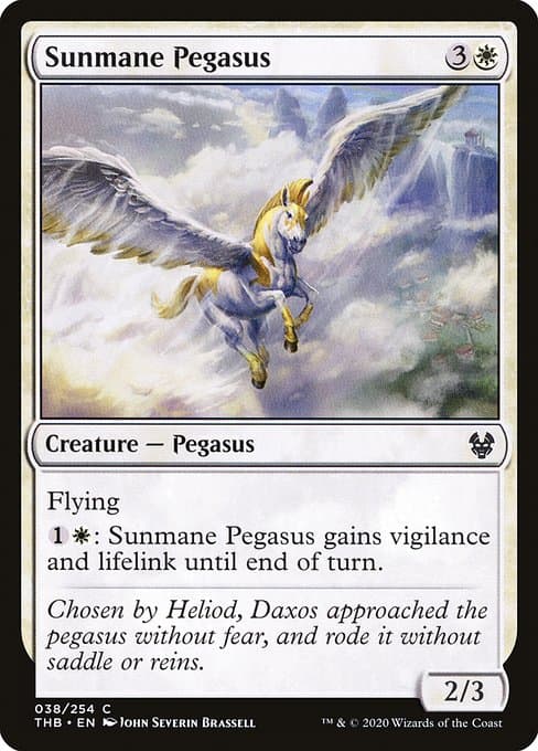 Sunmane Pegasus 2020 Magic: The Gathering Theros Beyond Death