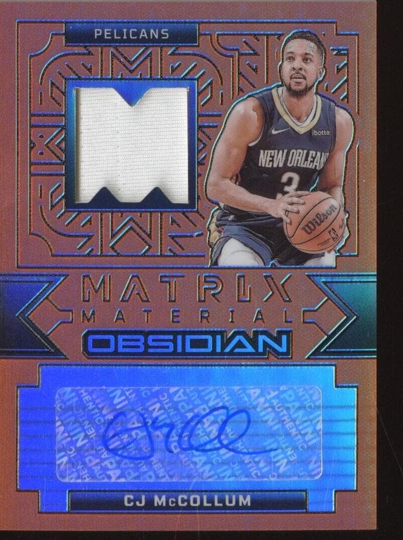 CJ McCollum 2023 panini Obsidian