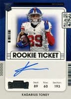 Kadarius Toney 2021 panini
