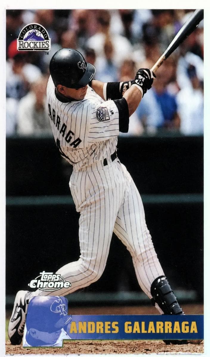 Andres Galarraga 1996 topps Topps Chrome
