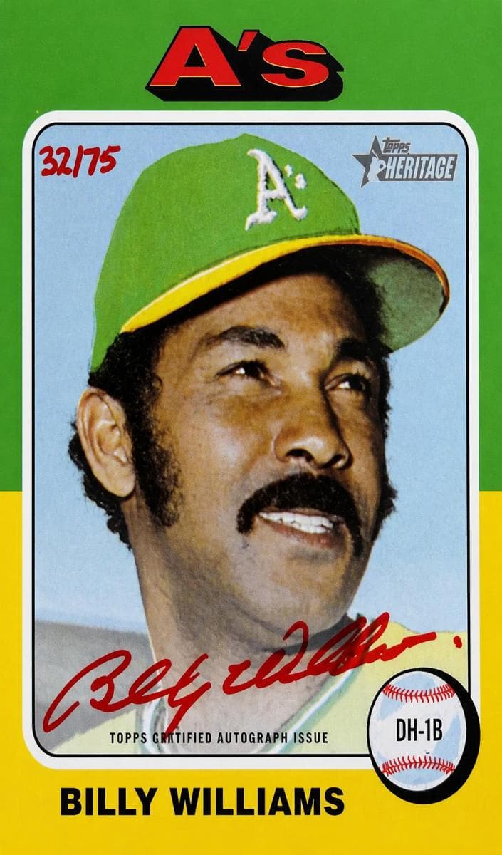 Billy Williams 2024 topps Topps Heritage
