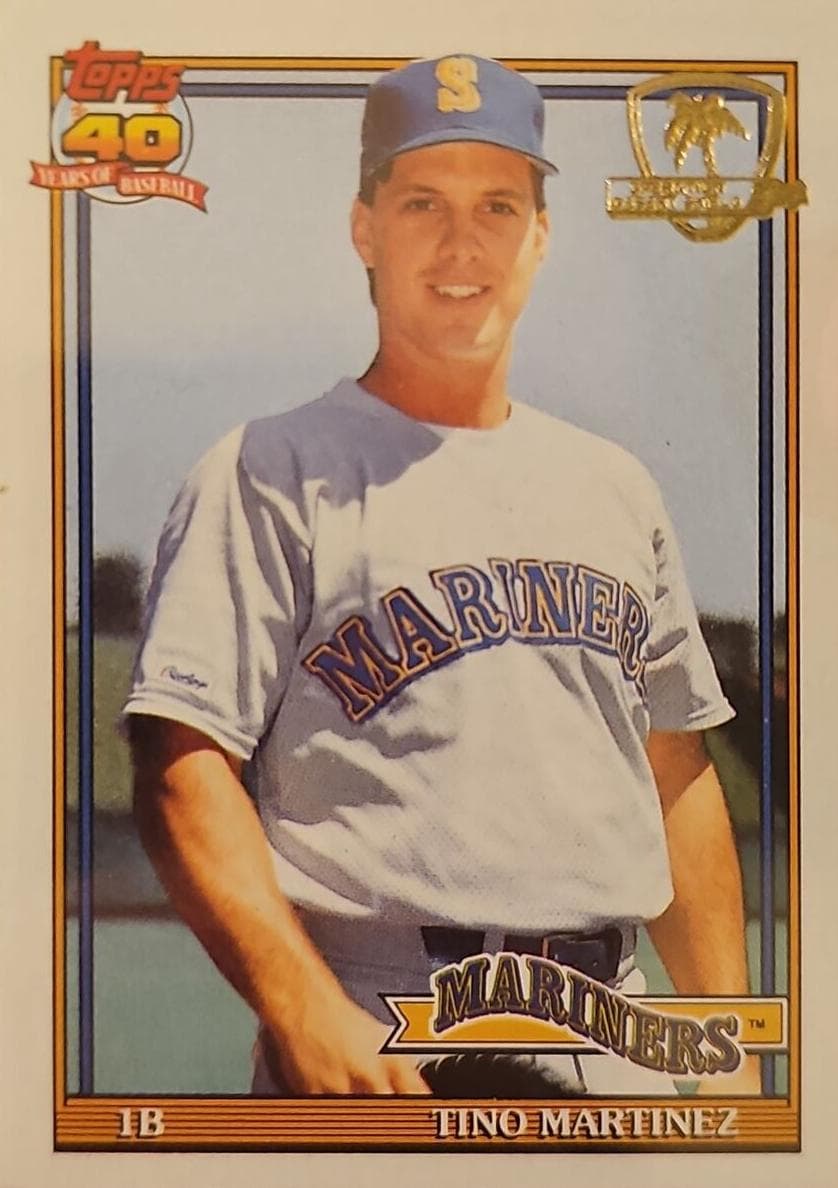 Tino Martinez 1991 topps O-Pee-Chee