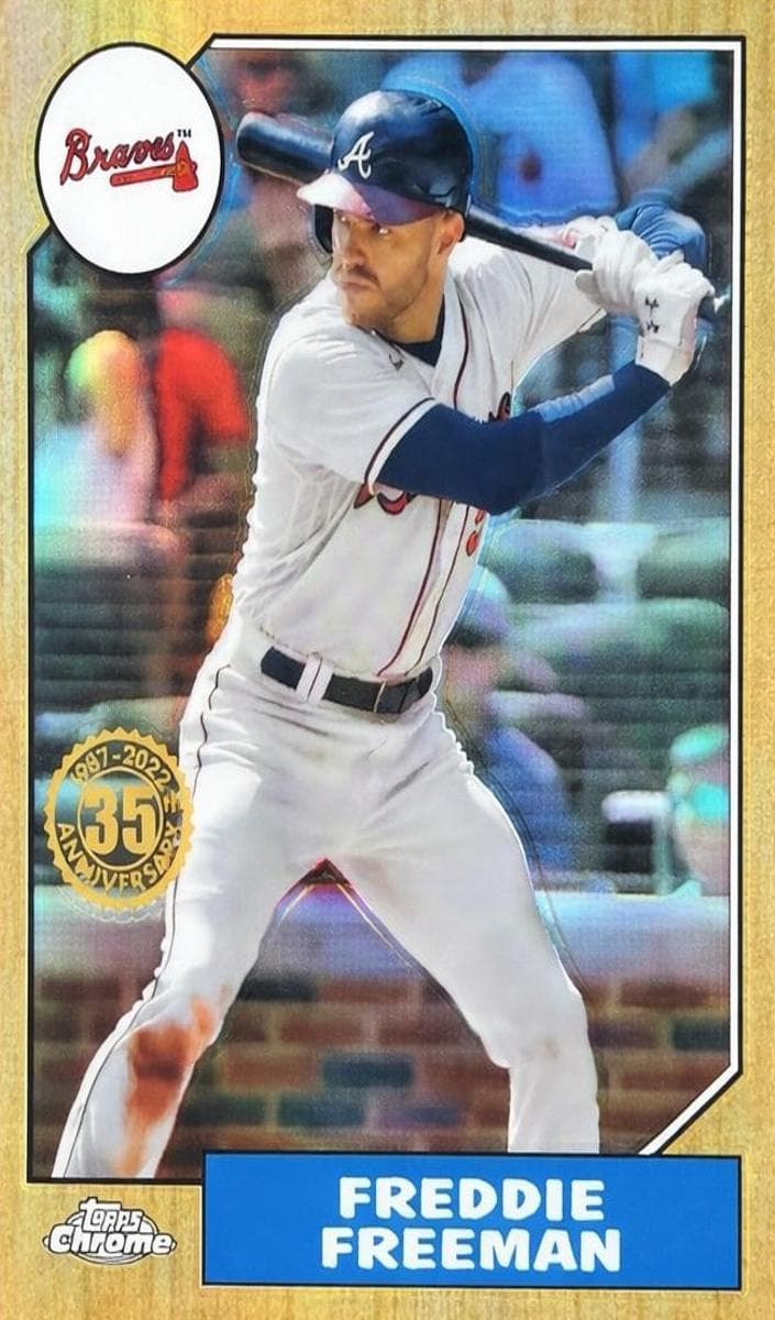 Freddie Freeman 2022 topps Topps Chrome