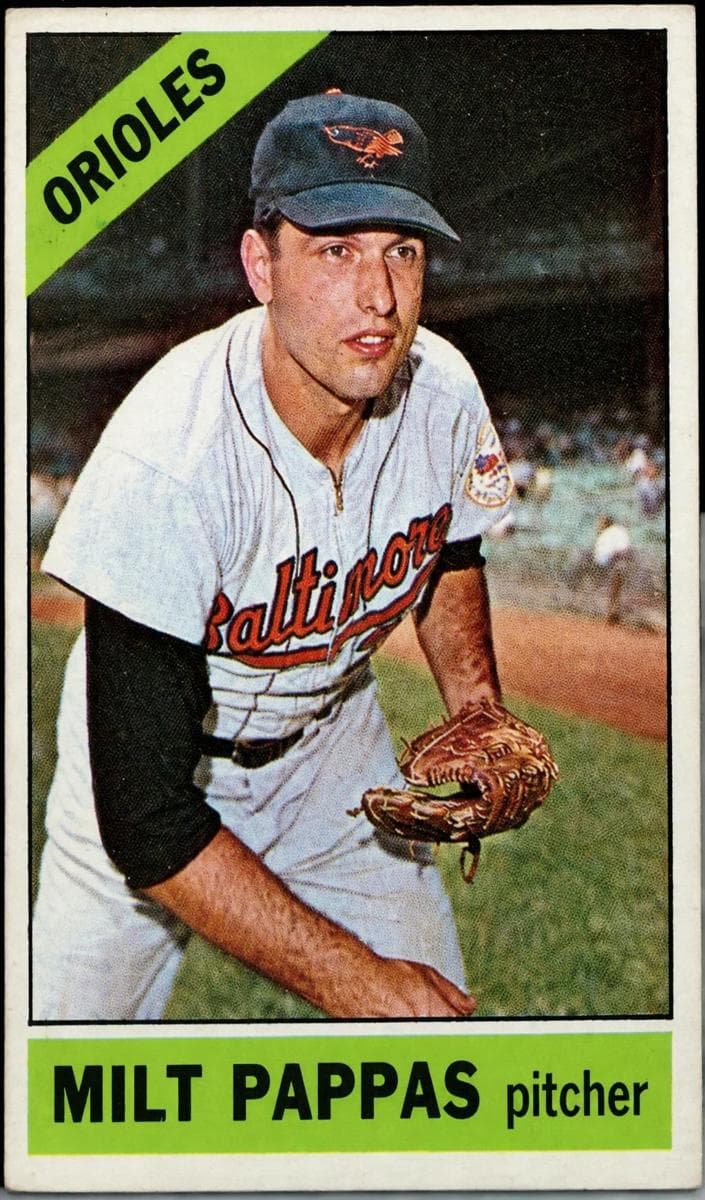 Milt Pappas 1966 topps O-Pee-Chee