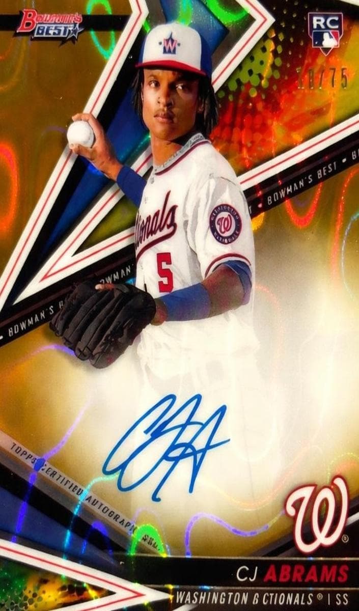 CJ Abrams 2022 bowman Bowman's Best
