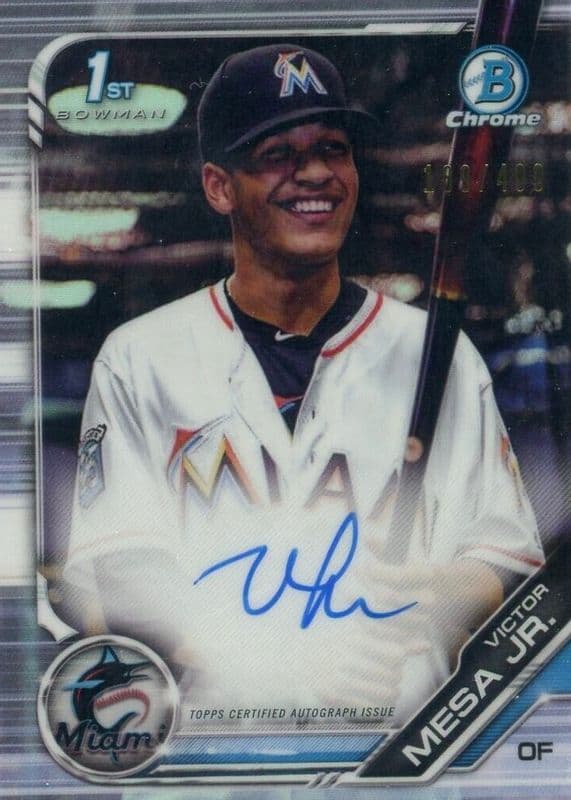 Victor Mesa Jr. trading card