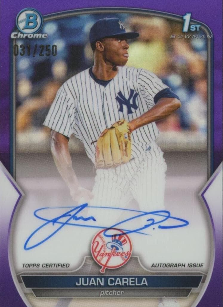 Juan Carela trading card