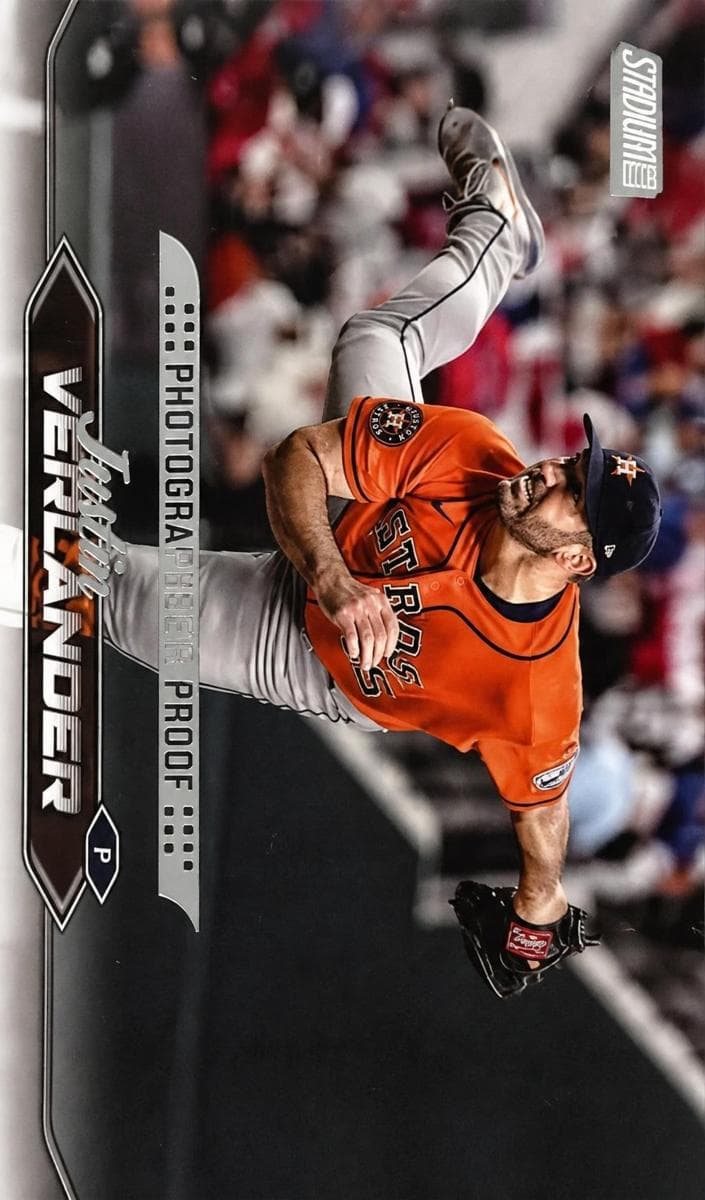 Justin Verlander 2024 topps Stadium Club