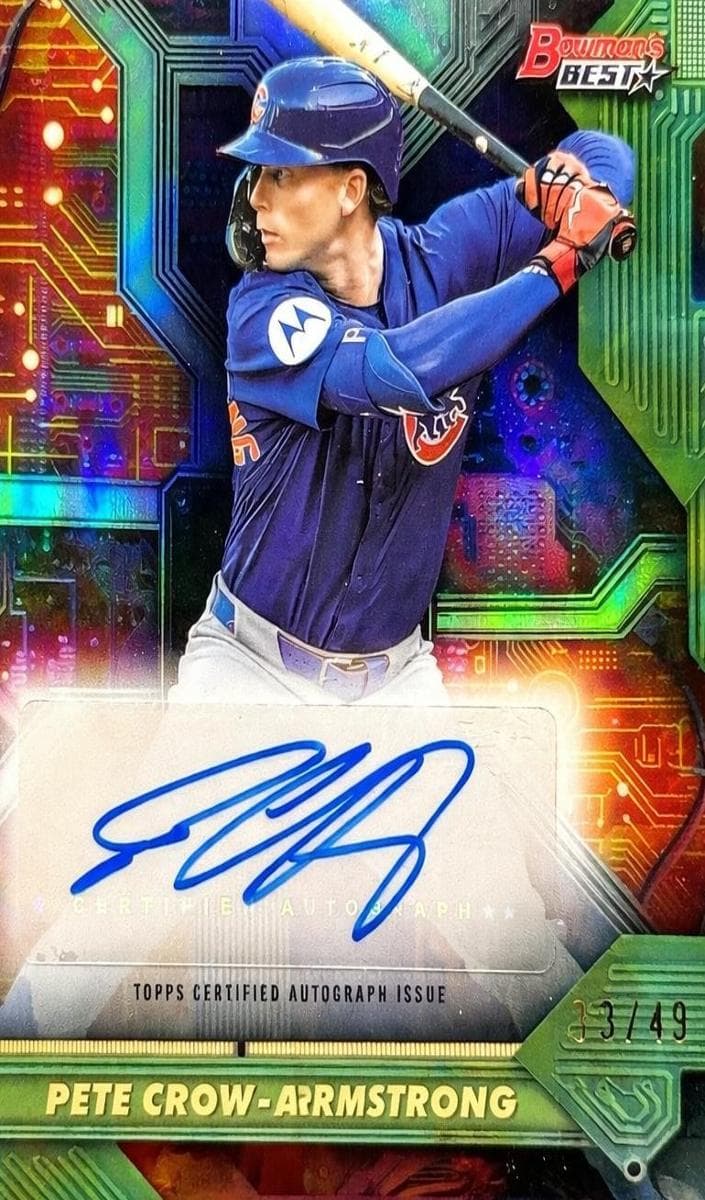 Pete Crow-Armstrong 2025 bowman Bowman Best
