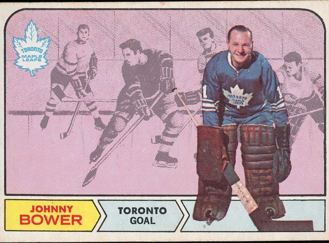 Johnny Bower 1968 topps O-Pee-Chee