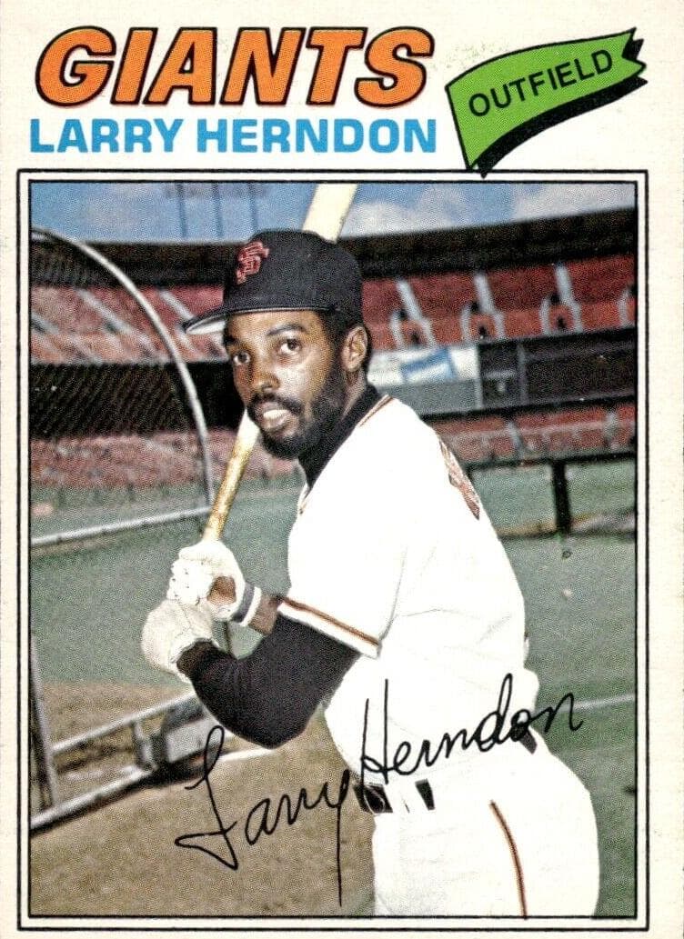 Larry Herndon 1977 topps O-Pee-Chee