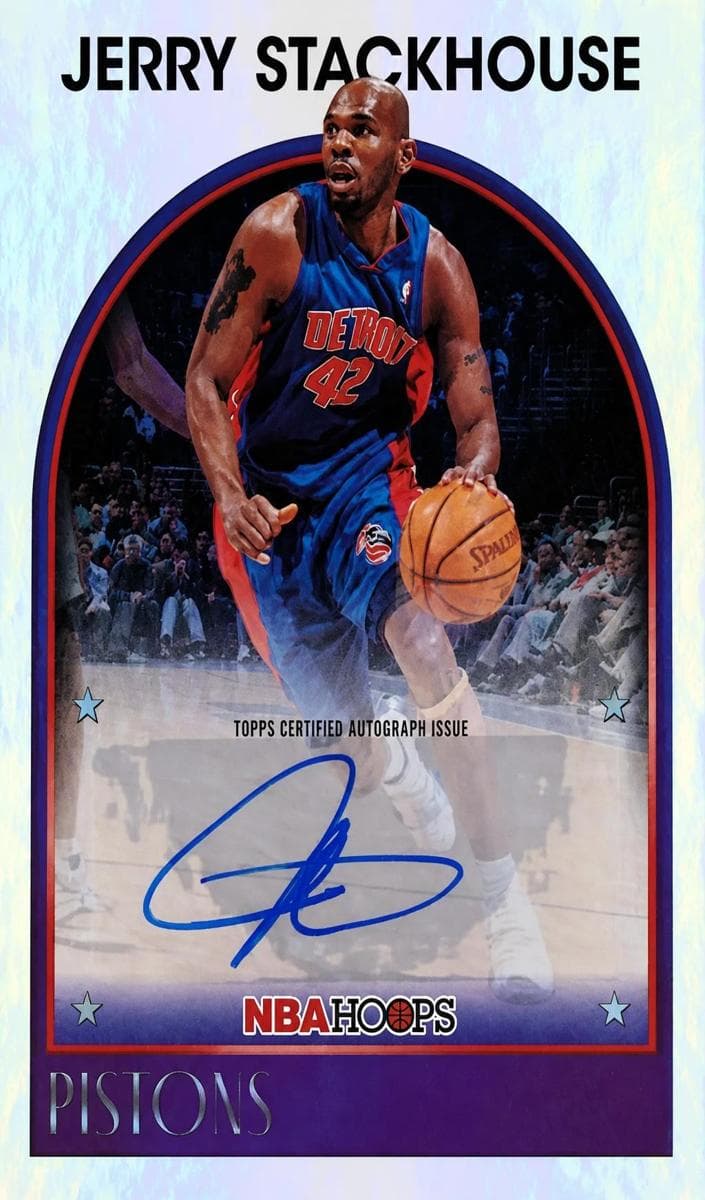 Jerry Stackhouse / Jeremy Sochan 2025 panini NBA Hoops