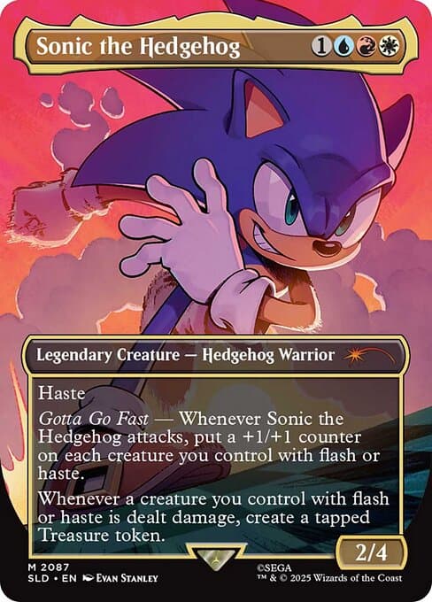 Sonic The Hedgehog 2019 Magic: The Gathering Secret Lair Drop