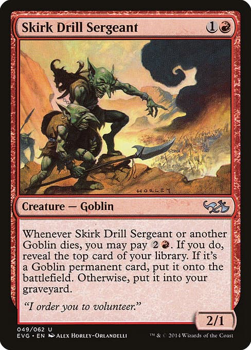 Skirk Drill Sergeant 2014 Magic: The Gathering Vintage Masters