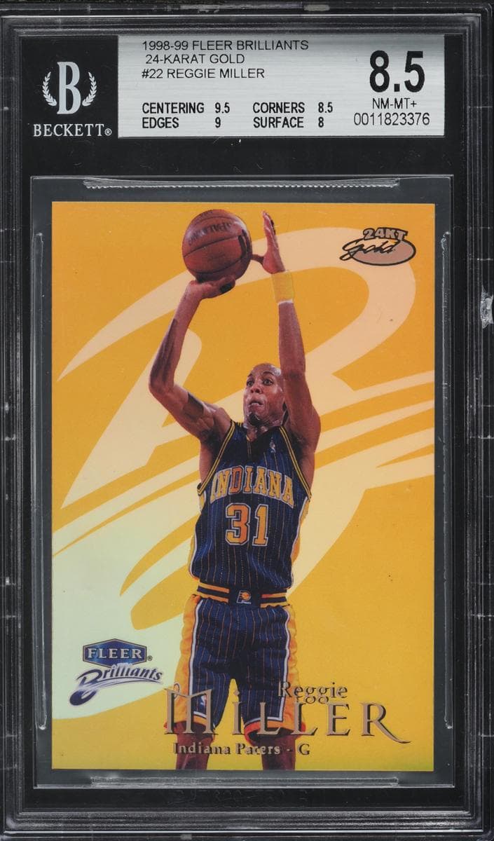 Reggie Miller 1998 fleer Brilliants